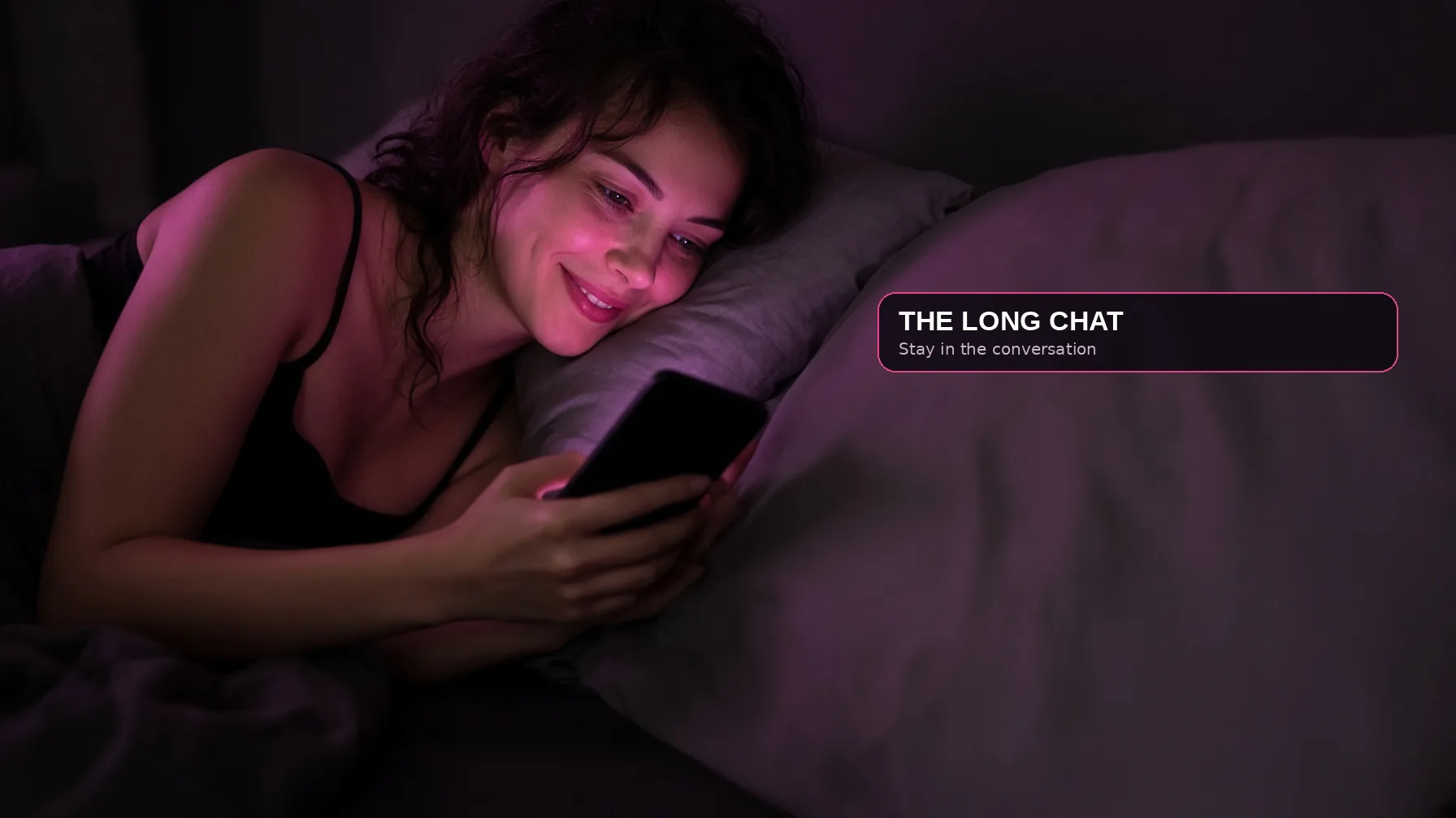 CrushOn is the long chat. The portrait is the invitation. The conversation is the product.