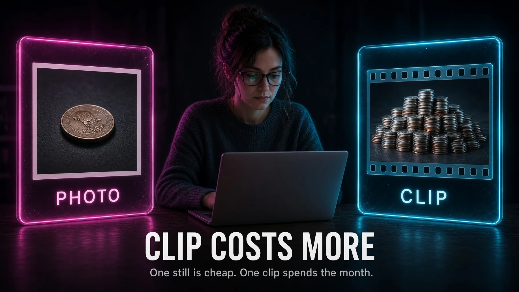 A ten-second clip at about 100 credits against a grant of 1,000 is about ten clips. A five-second clip over 1,000 units against 8,000 is a handful. A max pass can spend the month. Failed clips usually still cost.