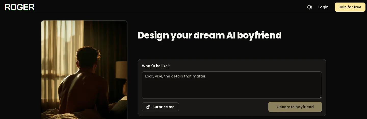 Create your own AI boyfriend, cowboy selected, a short brief, Generate boyfriend