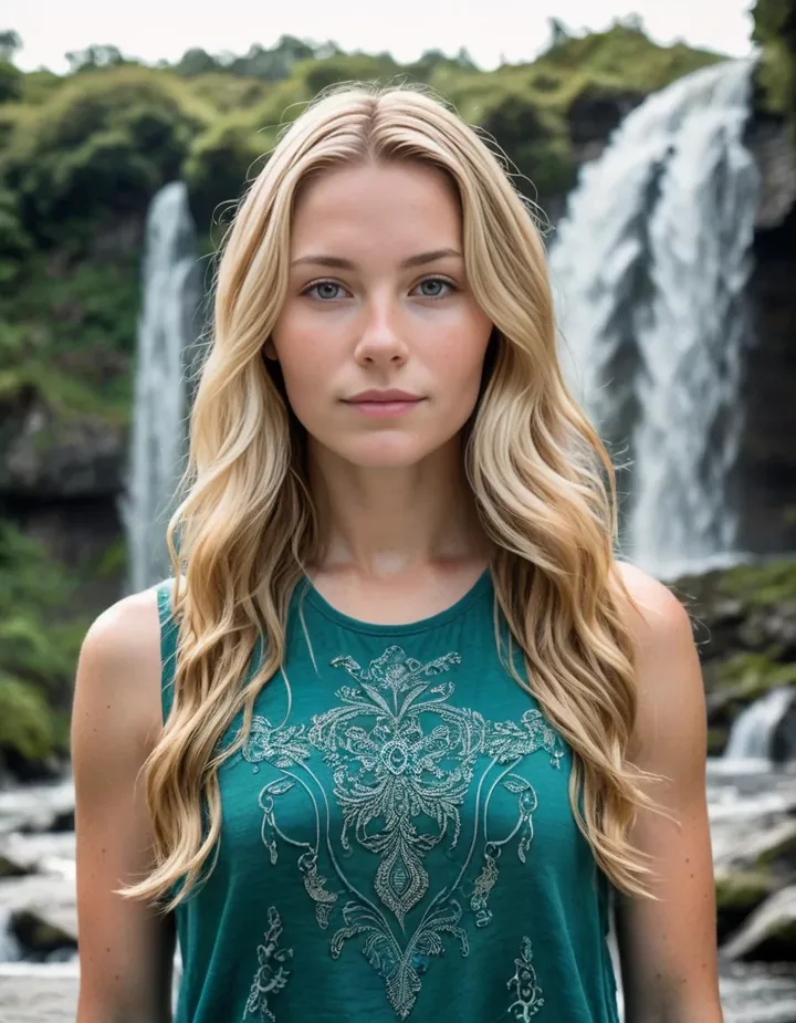 Waterfall blonde, an official Nomi girlfriend look